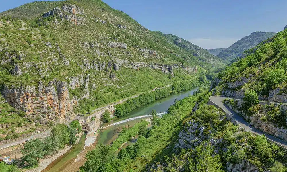 in het hart van de gorges de l'aveyron